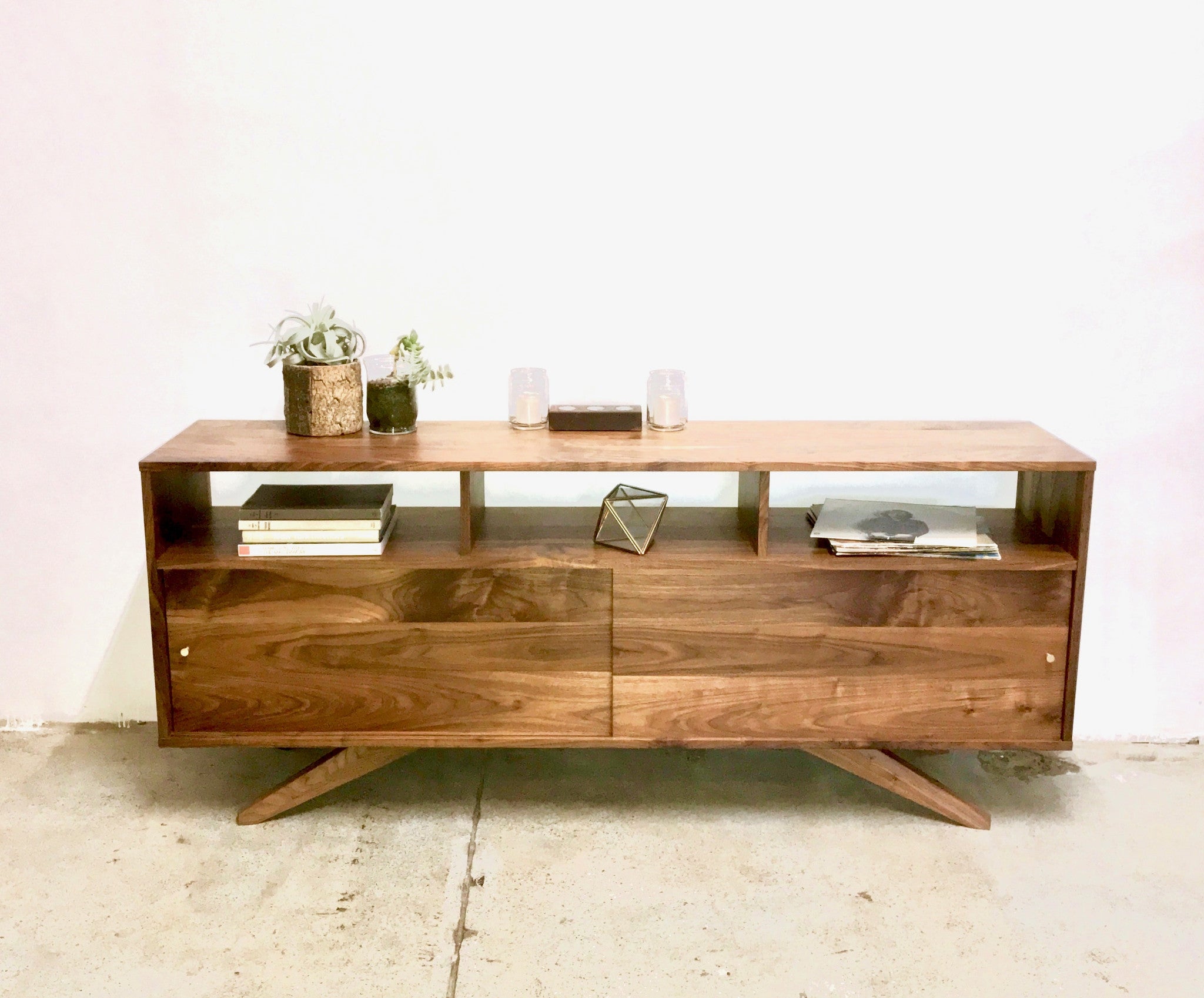 Divisadero Mid Century Media/Record Console Sideboard - JeremiahCollection - 6