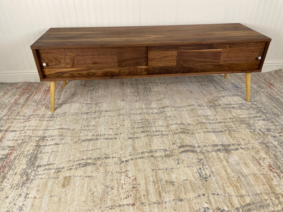 Low Walnut Mid Century Media Console Available now!