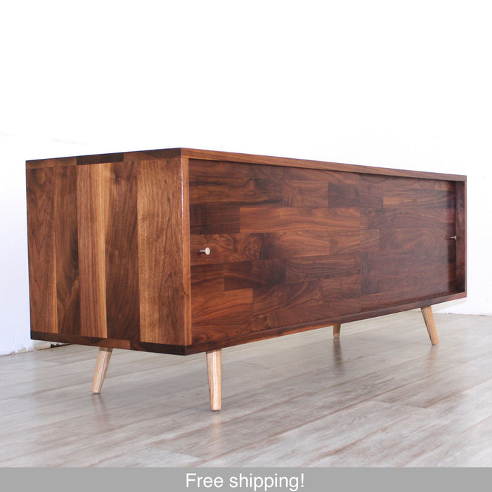 Low Walnut Mid Century Media Console Available now!