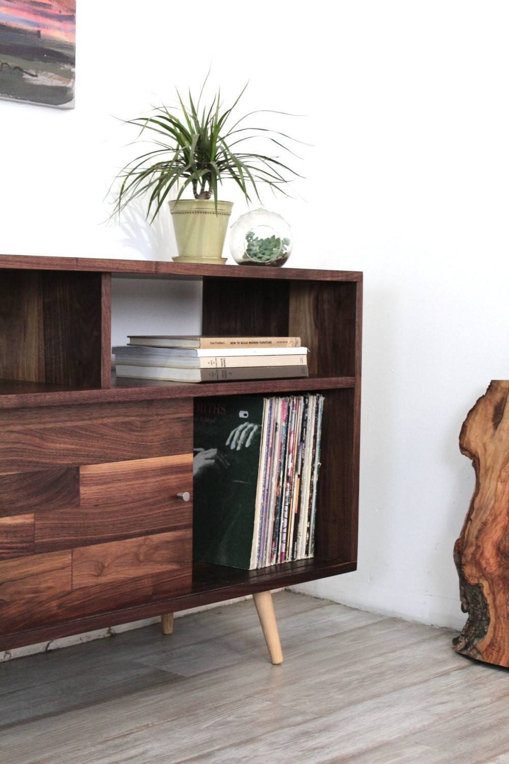 Mid Century Record Storage Console - JeremiahCollection - 4